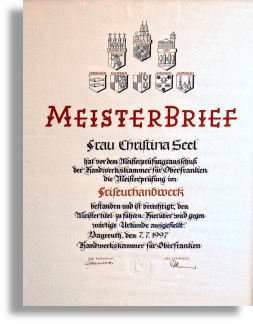 Meisterbrief Haar und Beratung Seel